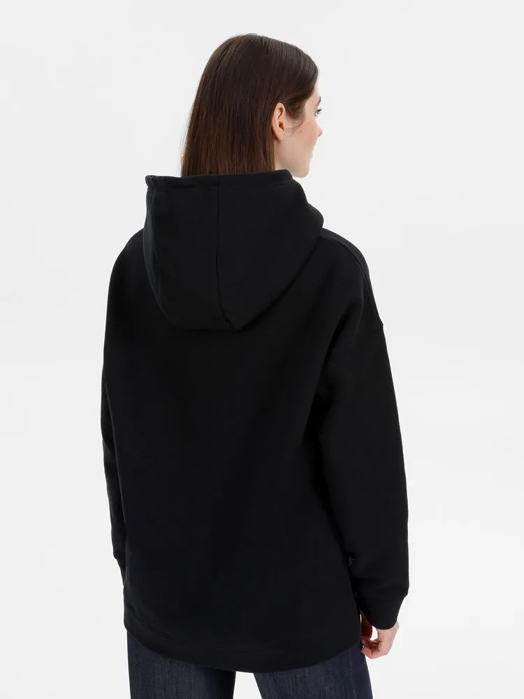 Худи оверсайз унисекс Snuggie, черное, размер XS/S фото 11