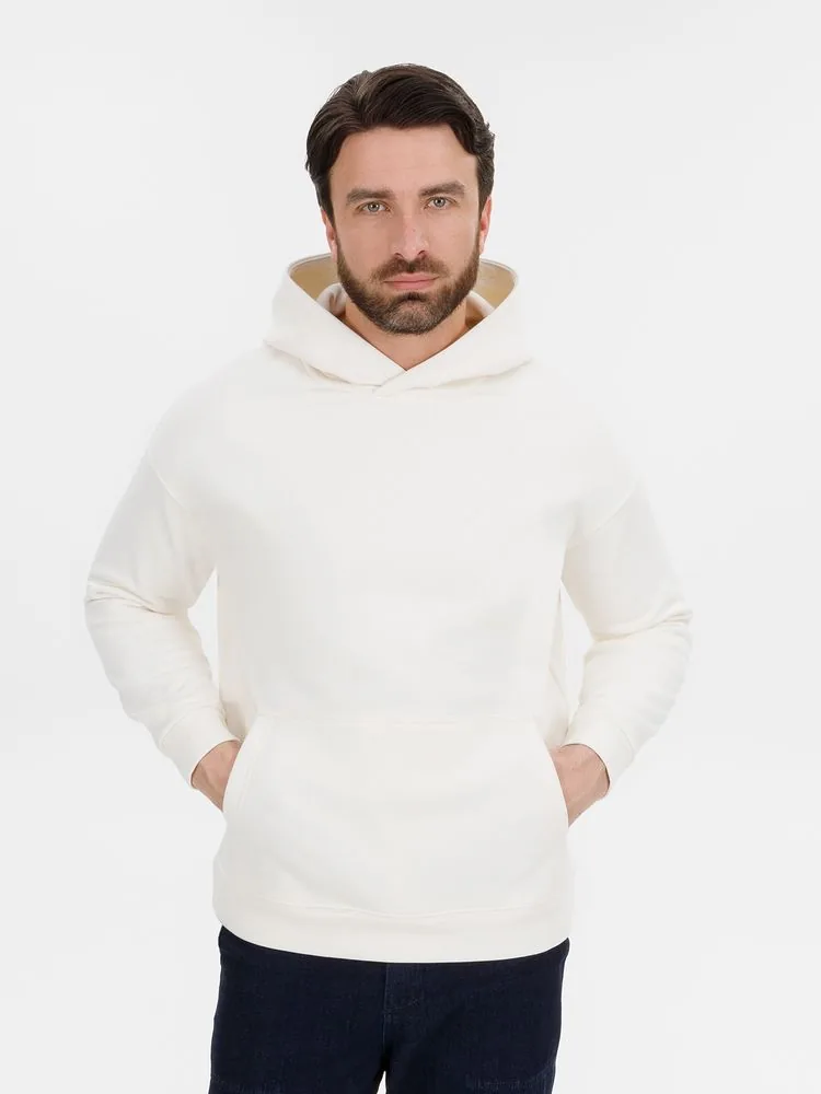Худи оверсайз унисекс Snuggie, молочно-белое, размер XS/S