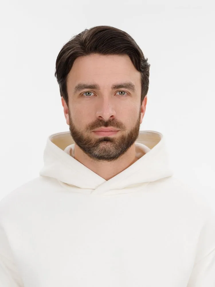 Худи оверсайз унисекс Snuggie, молочно-белое, размер XS/S фото 13