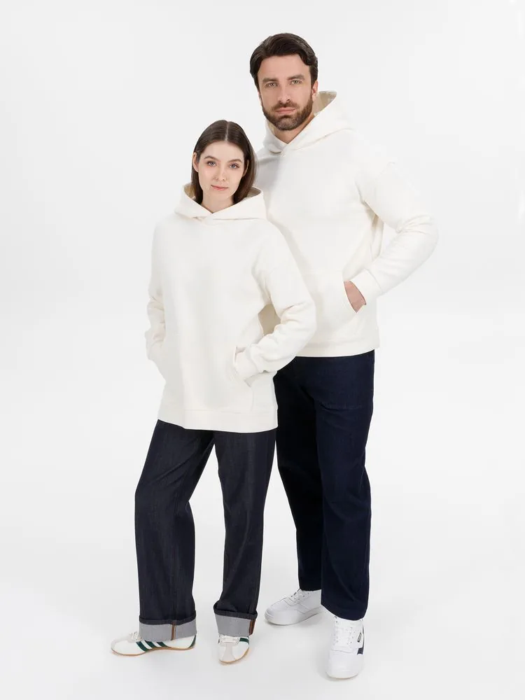 Худи оверсайз унисекс Snuggie, молочно-белое, размер M/L фото 14