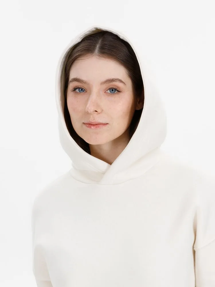 Худи оверсайз унисекс Snuggie, молочно-белое, размер XL/XXL фото 9