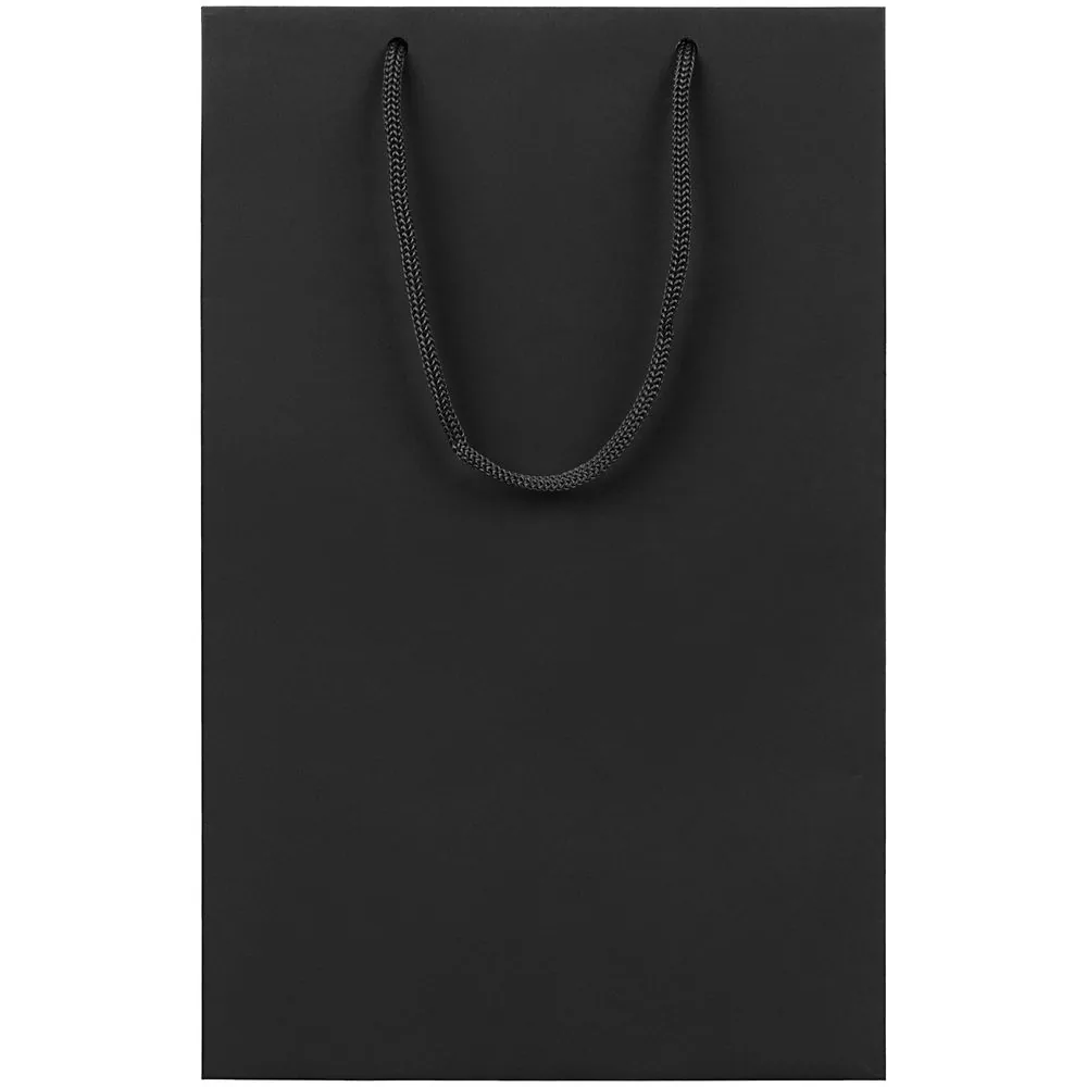 Пакет бумажный Porta S, вертикальный, черный фото 3