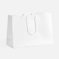 Пакет бумажный с ламинацией Lami Tote M, белый фото 2