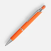 Ручка шариковая Chromos Soft Touch, оранжевая фото 2