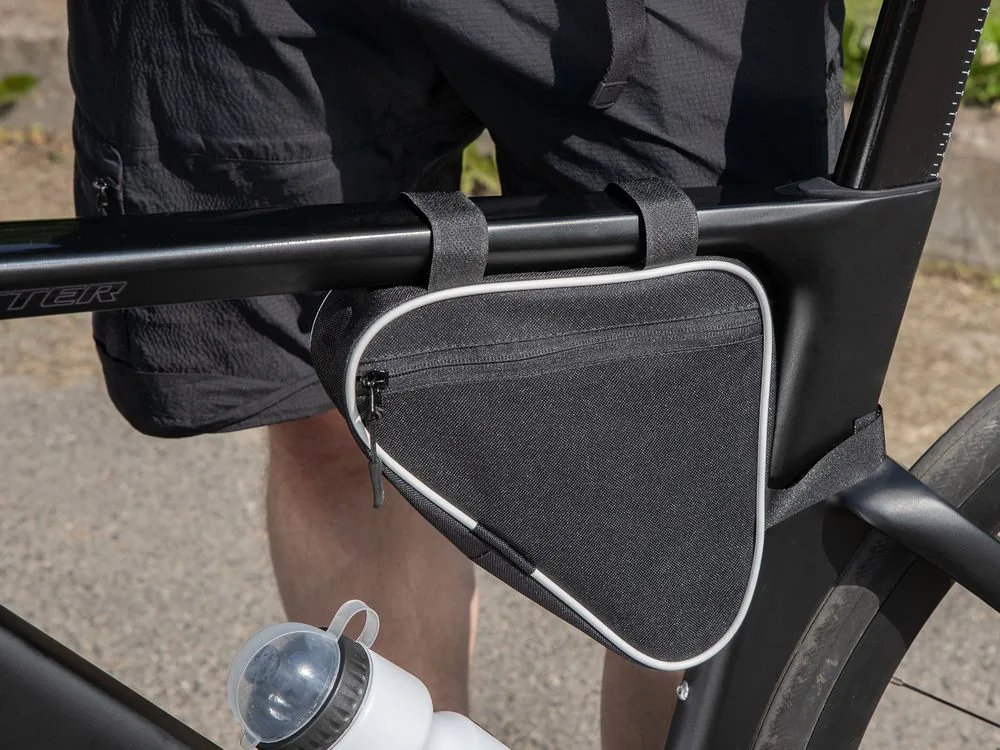 Велосумка на раму BikeLine Mini, черная с белым фото 7