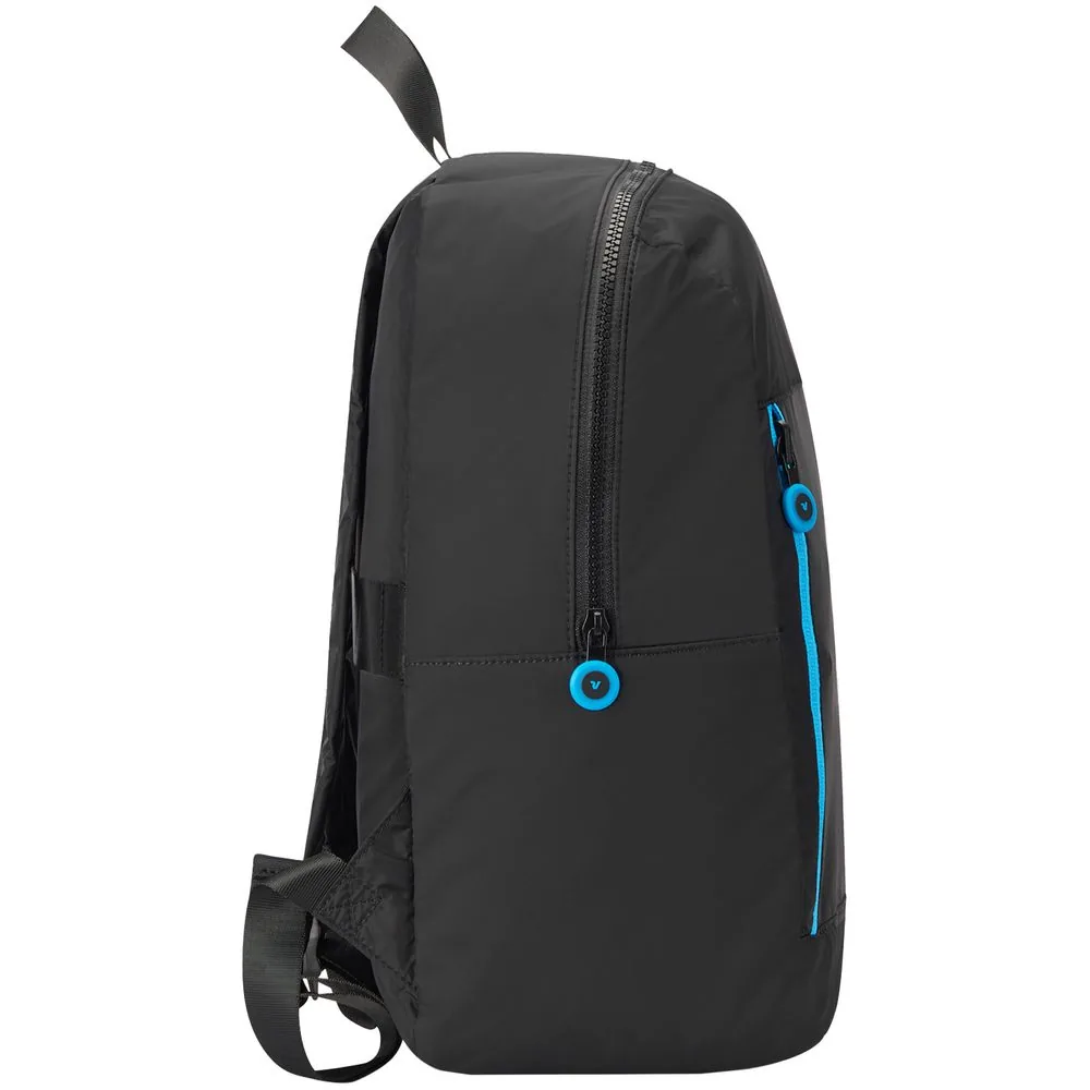 Складной рюкзак Compact Neon, черный с голубым фото 5