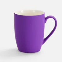 Кружка Good Morning с покрытием софт-тач, ver.2, фиолетовая фото 2