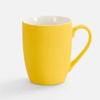 Кружка Good Morning с покрытием софт-тач, ver.2, желтая фото 2