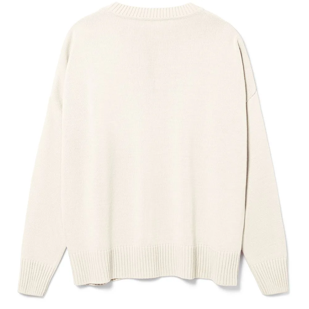 Джемпер оверсайз унисекс Stated в сумке, белый (молочный), размер L/XL фото 3