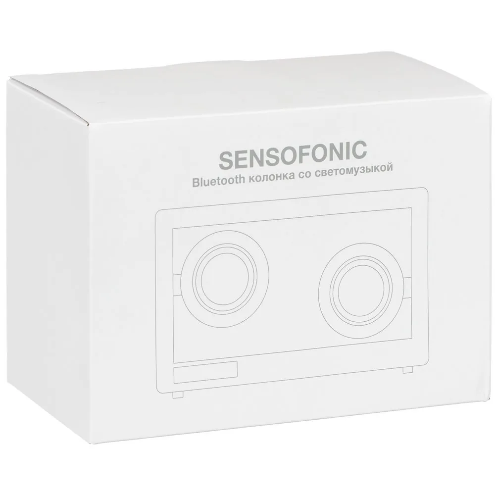 Bluetooth-колонка со светомузыкой Sensofonic, черная фото 12