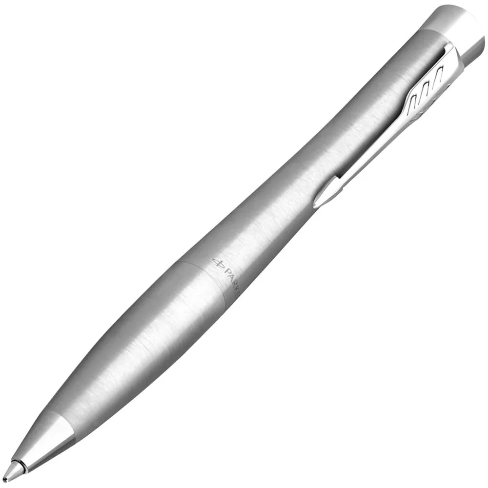 Ручка шариковая Parker Urban Twist Metro Metallic CT, серебристая фото 3