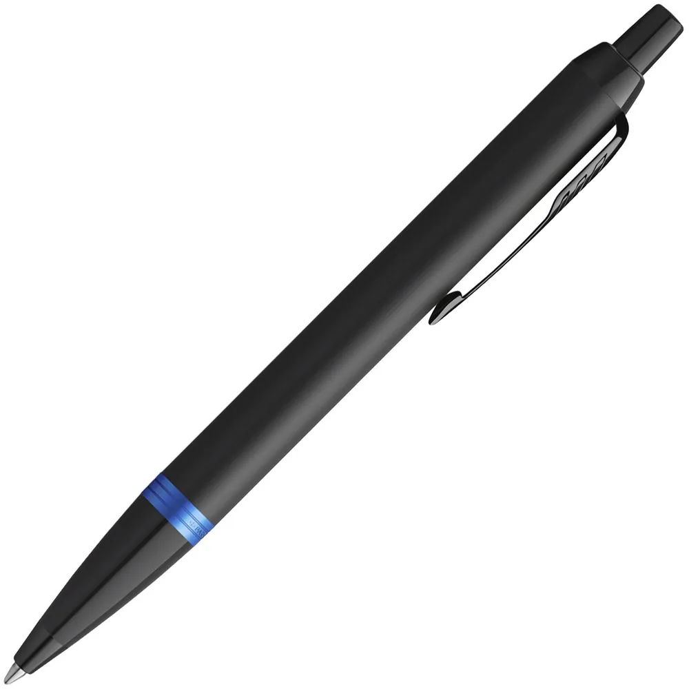 Ручка шариковая Parker IM Professionals Marine Blue BT, черная с синим фото 3