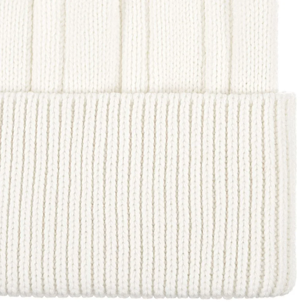 Шапка Knit Beat, белая (молочная) фото 4