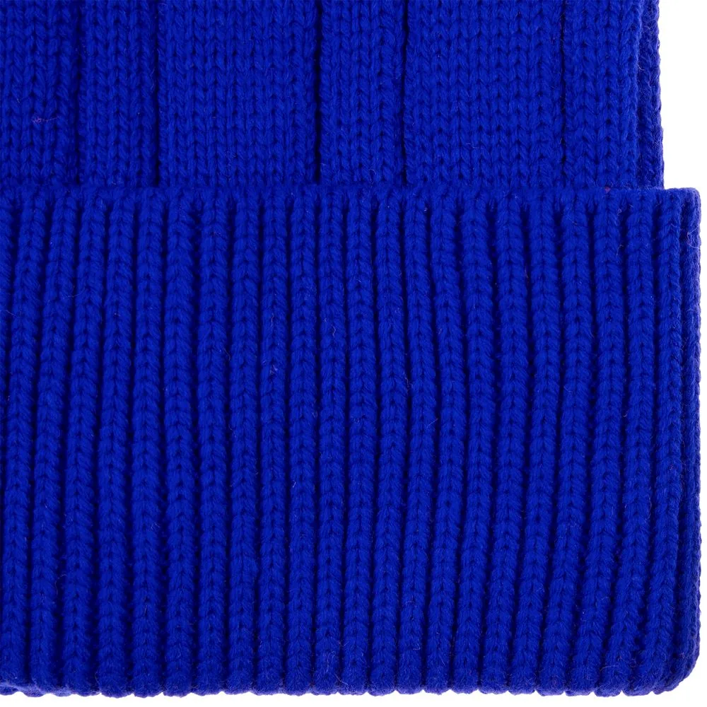 Шапка Knit Beat, синяя фото 4
