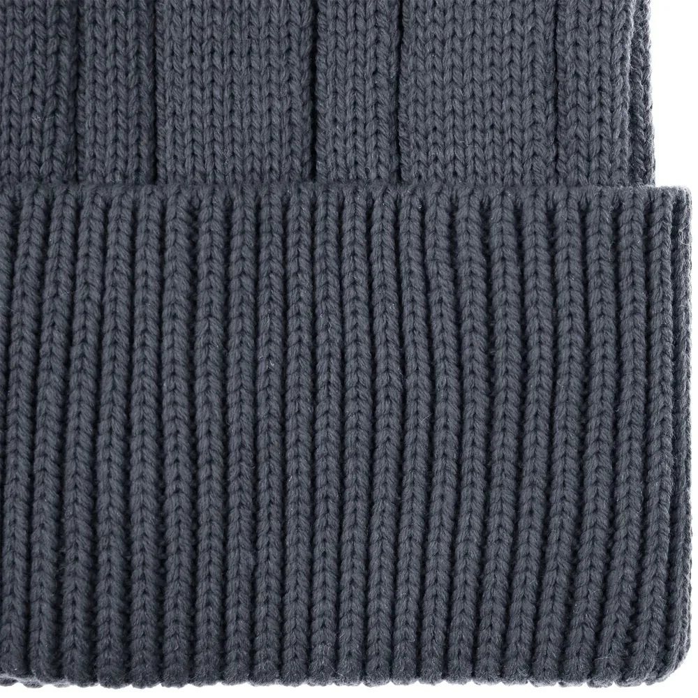 Шапка Knit Beat, серая (графит) фото 4