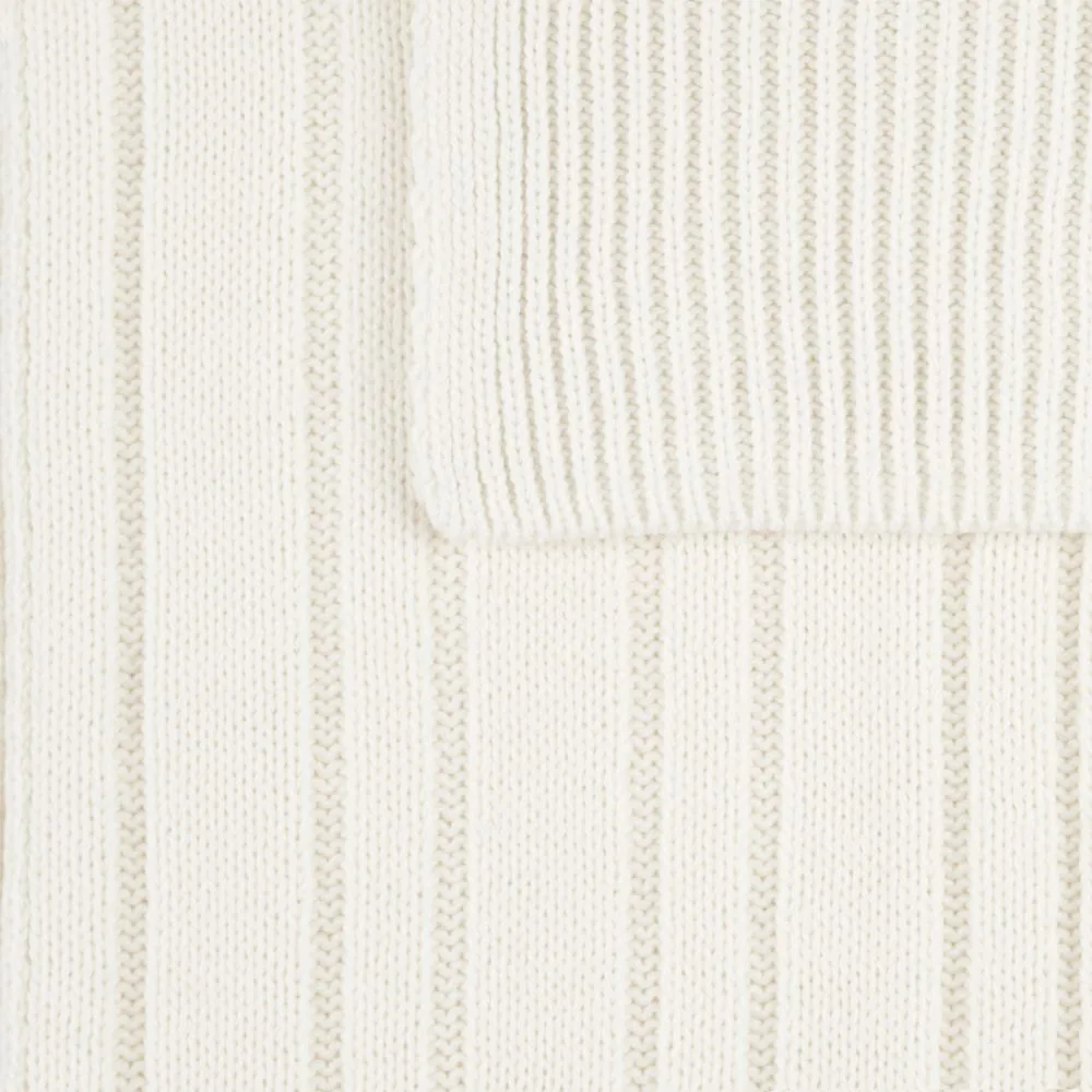 Шарф Knit Beat, белый (молочный) фото 5