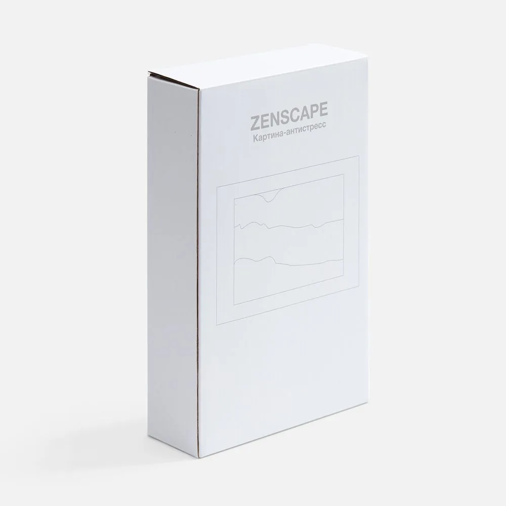 Песочная картина-антистресс Zenscape, белая с синим фото 10