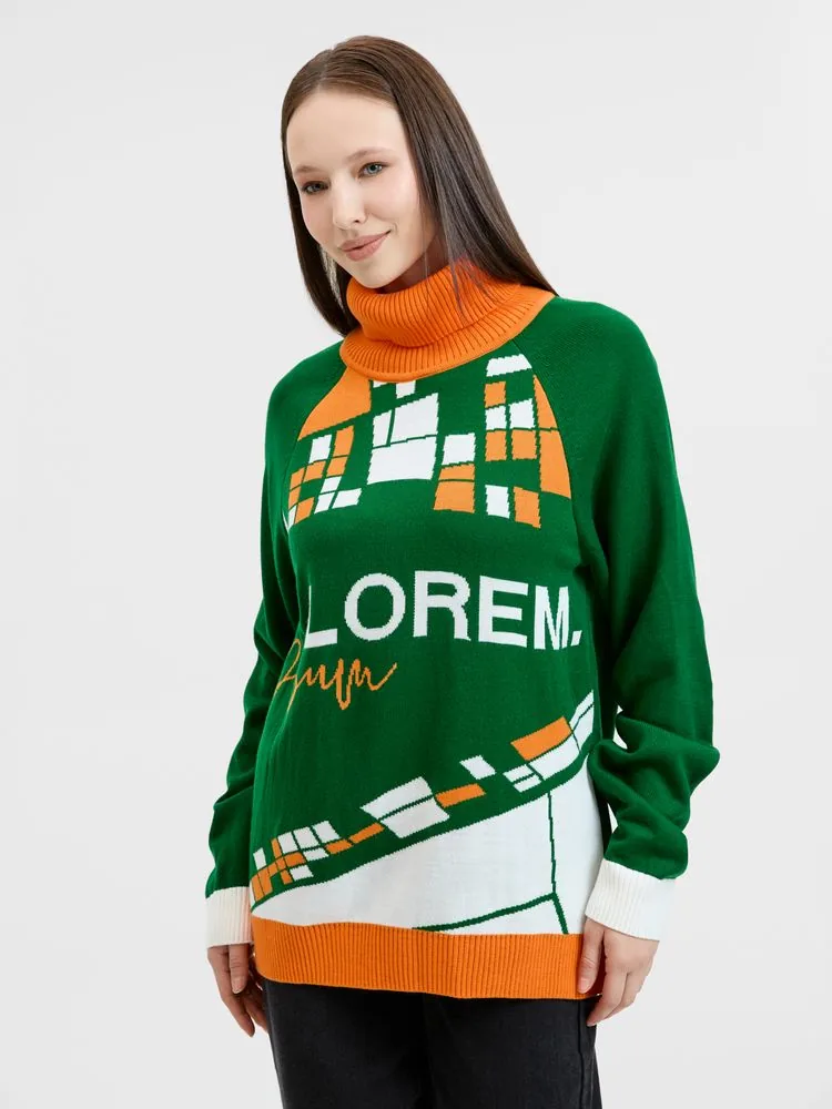 Свитер на заказ Tricksy Net Reglan, акрил, размер M