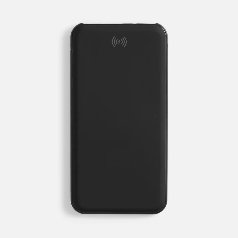 Аккумулятор с беспроводной зарядкой All Day Wireless, 10000 мАч, черный фото 3