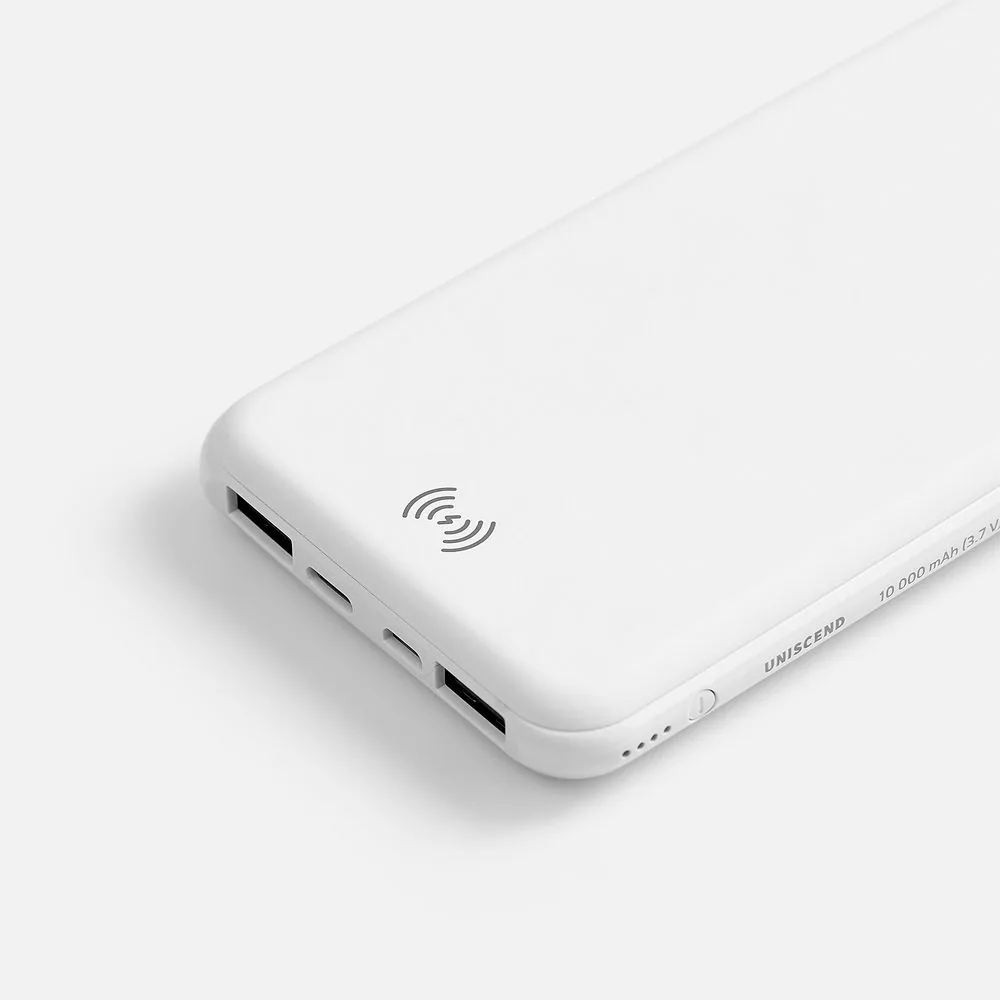 Аккумулятор с беспроводной зарядкой All Day Wireless, 10000 мАч, белый фото 6