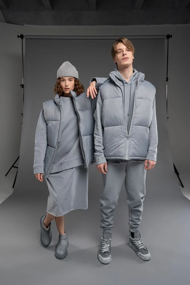 Жилет двусторонний V2, серый, размер 3XL/4XL фото 18