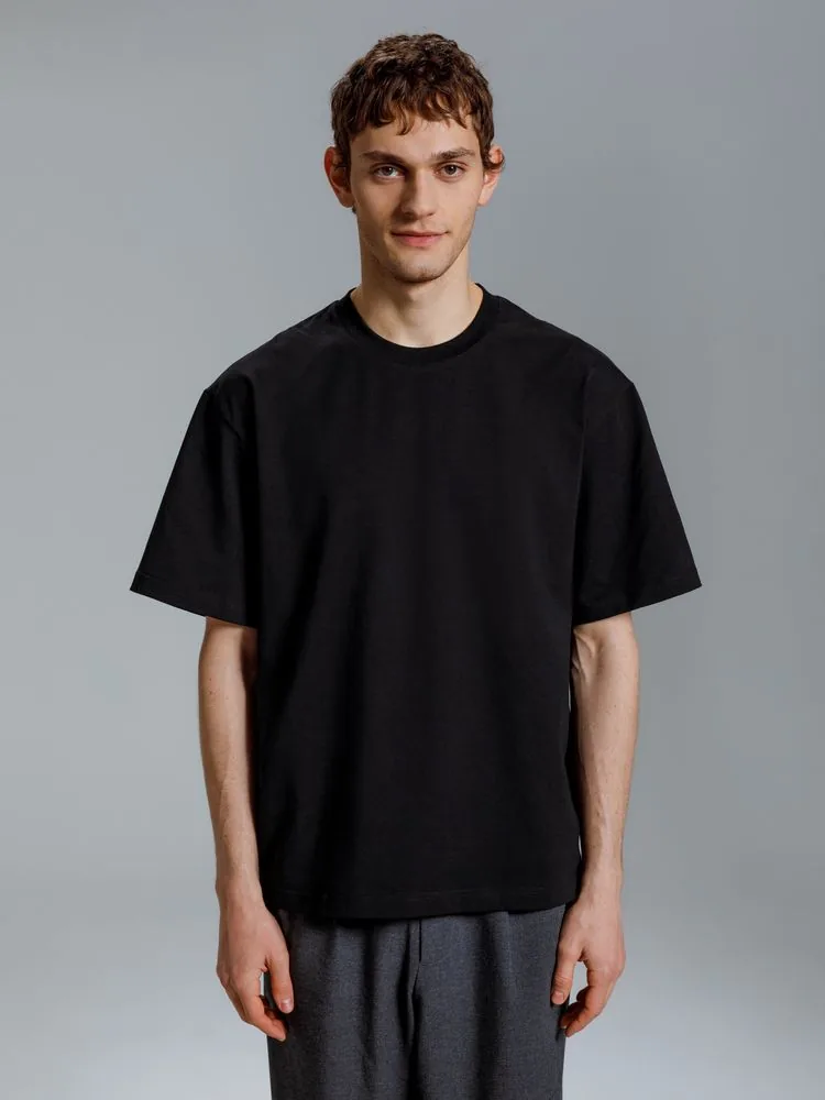 Футболка оверсайз Kangas, черная, M/L