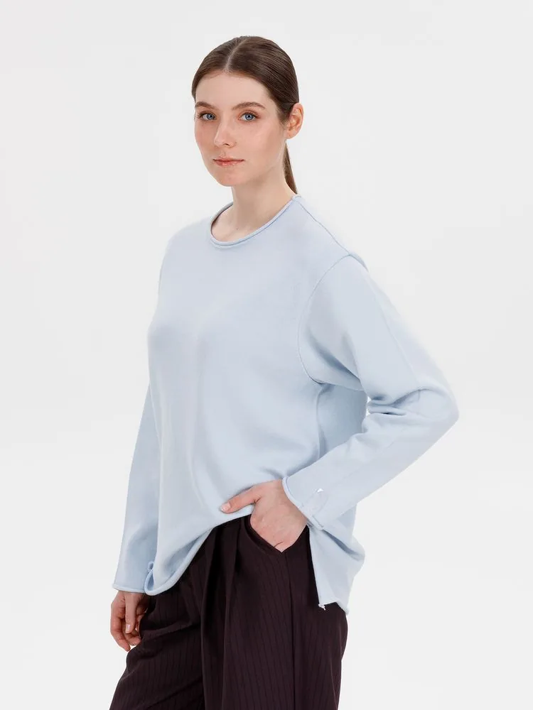 Лонгслив унисекс Siluetti Fuori, светло-голубой, размер L/XL фото 6
