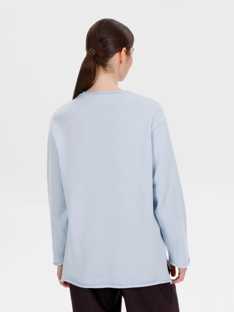 Лонгслив унисекс Siluetti Fuori, светло-голубой, размер L/XL фото 7