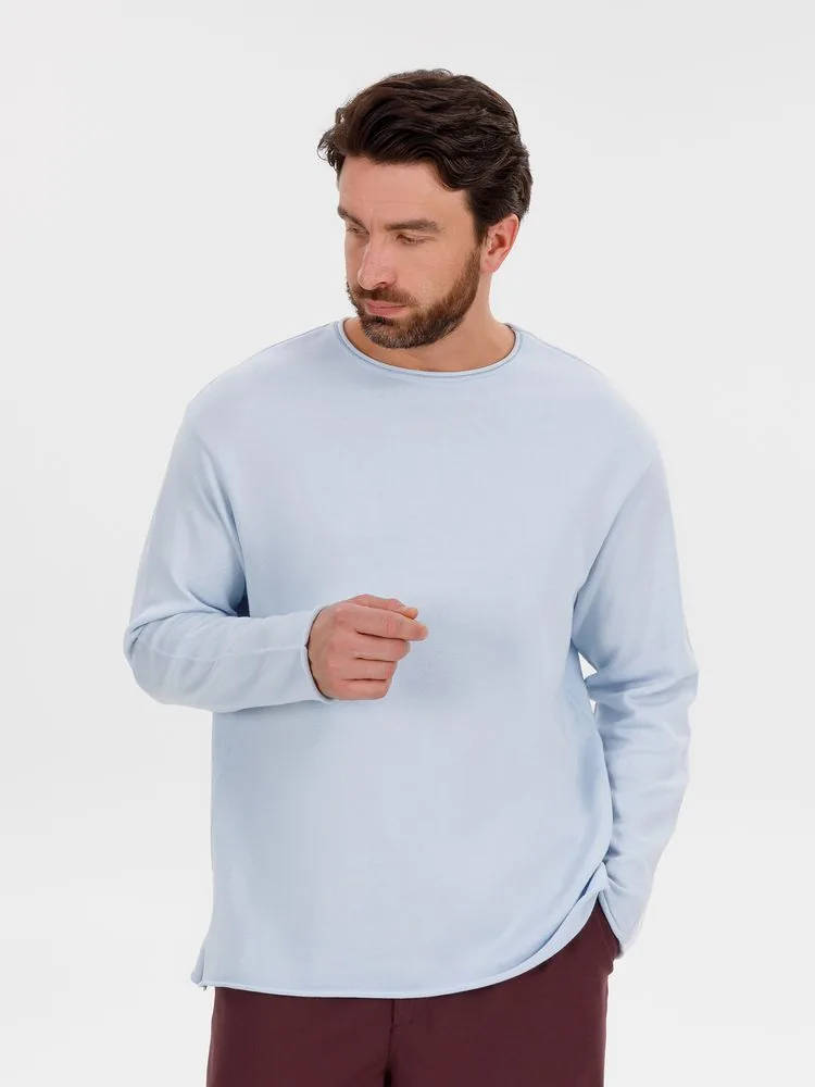 Лонгслив унисекс Siluetti Fuori, светло-голубой, размер L/XL фото 9