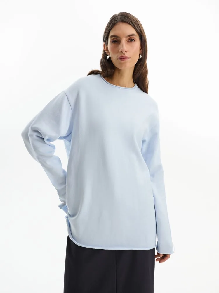 Лонгслив унисекс Siluetti Fuori, светло-голубой, размер L/XL фото 12
