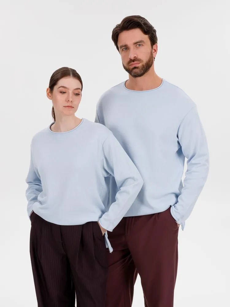 Лонгслив унисекс Siluetti Fuori, светло-голубой, размер L/XL фото 13