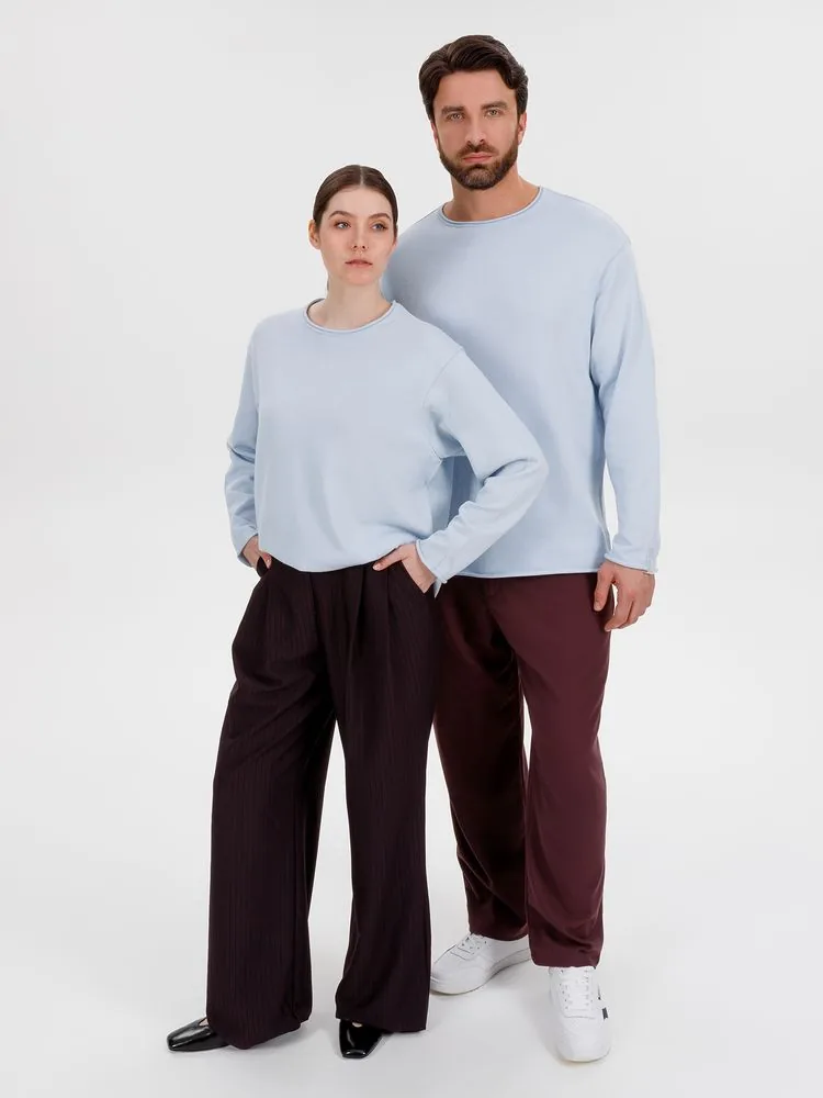 Лонгслив унисекс Siluetti Fuori, светло-голубой, размер L/XL фото 14