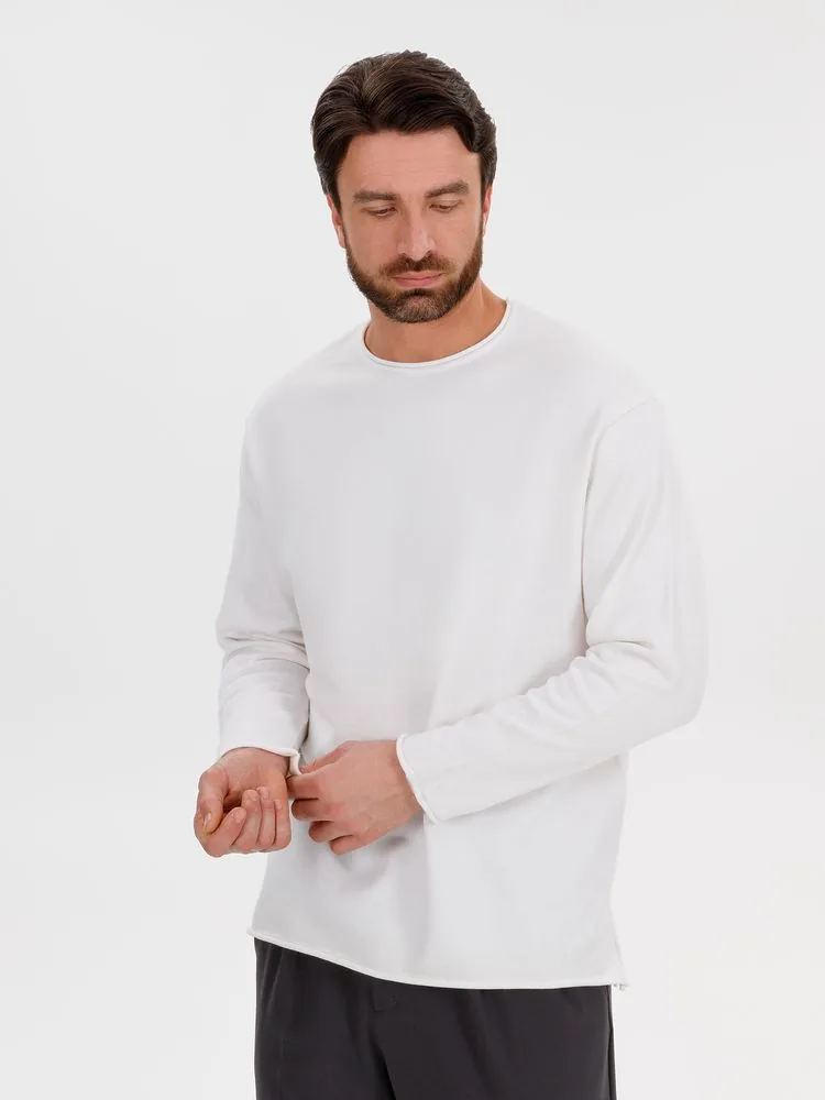 Лонгслив унисекс Siluetti Fuori, молочно-белый, размер L/XL фото 11