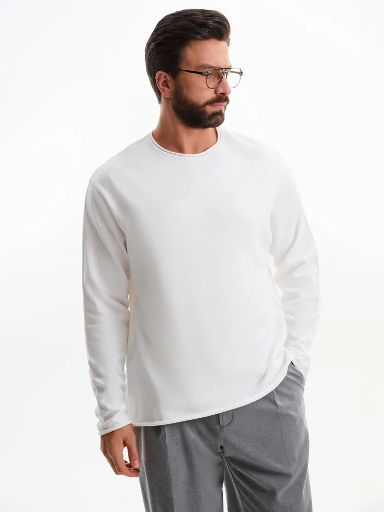 Лонгслив унисекс Siluetti Fuori, молочно-белый, размер L/XL фото 16