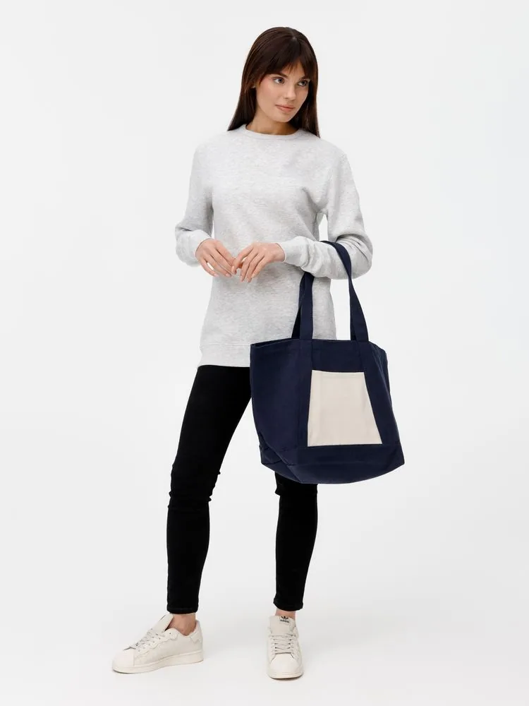 Шопер Shophop, синий с неокрашенным фото 8
