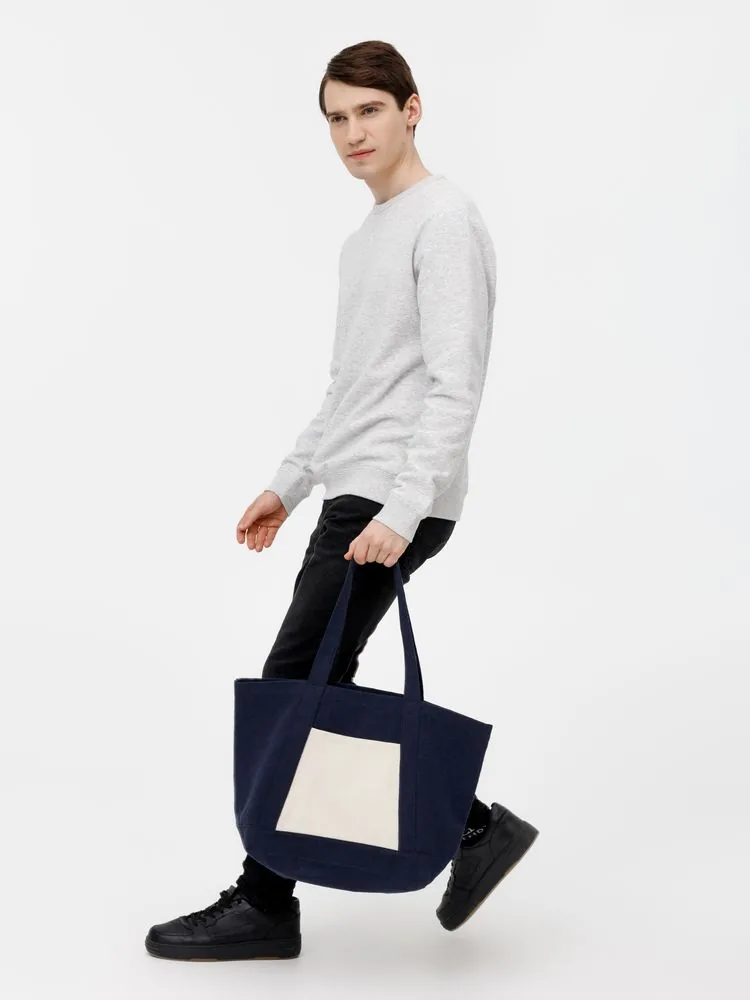 Шопер Shophop, синий с неокрашенным фото 12