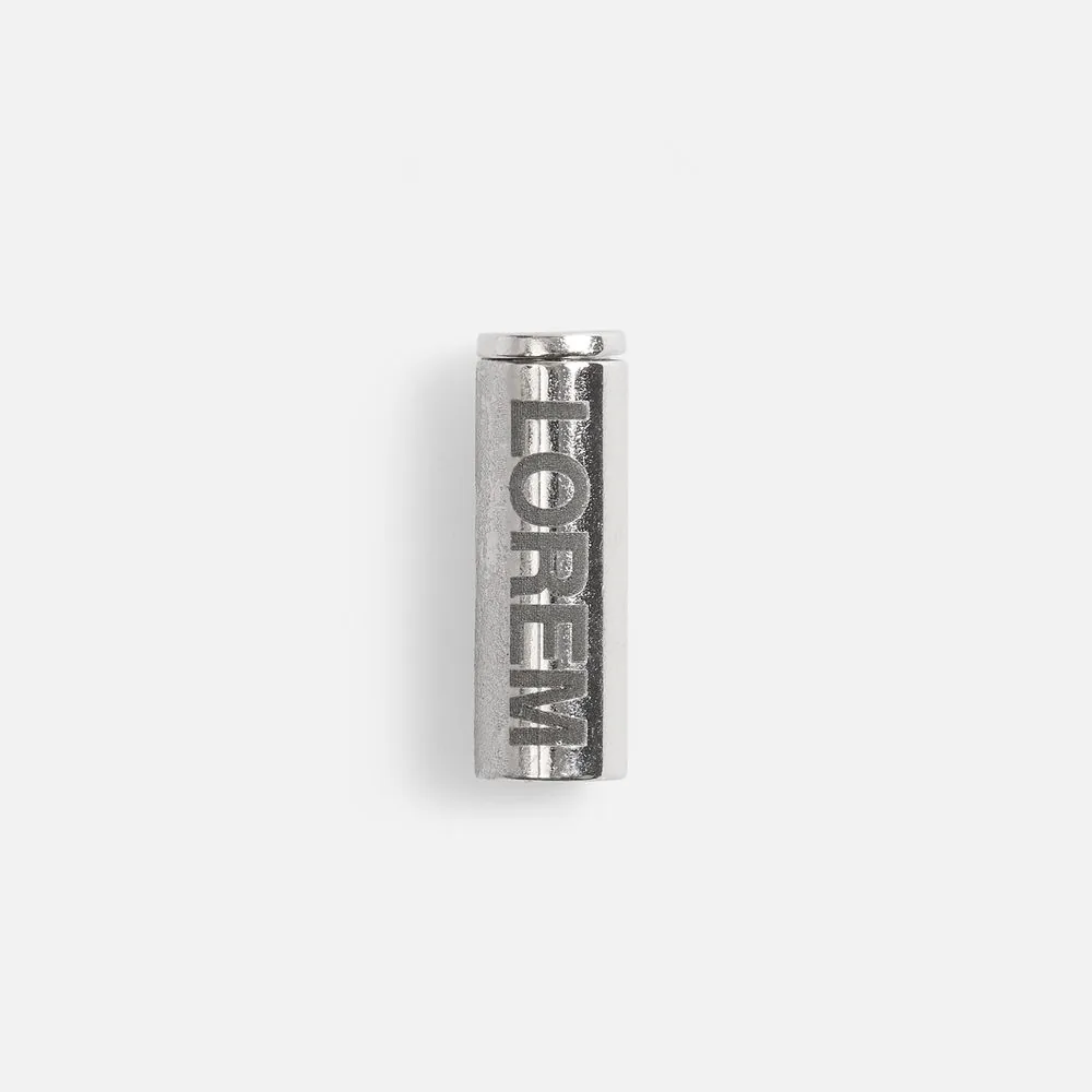 Наконечник для шнурка Nozzle, ver.2, серебристый (хром) фото 12
