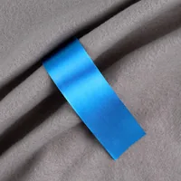 Лента сатиновая Satin 35 S, голубая, 10 см фото 2