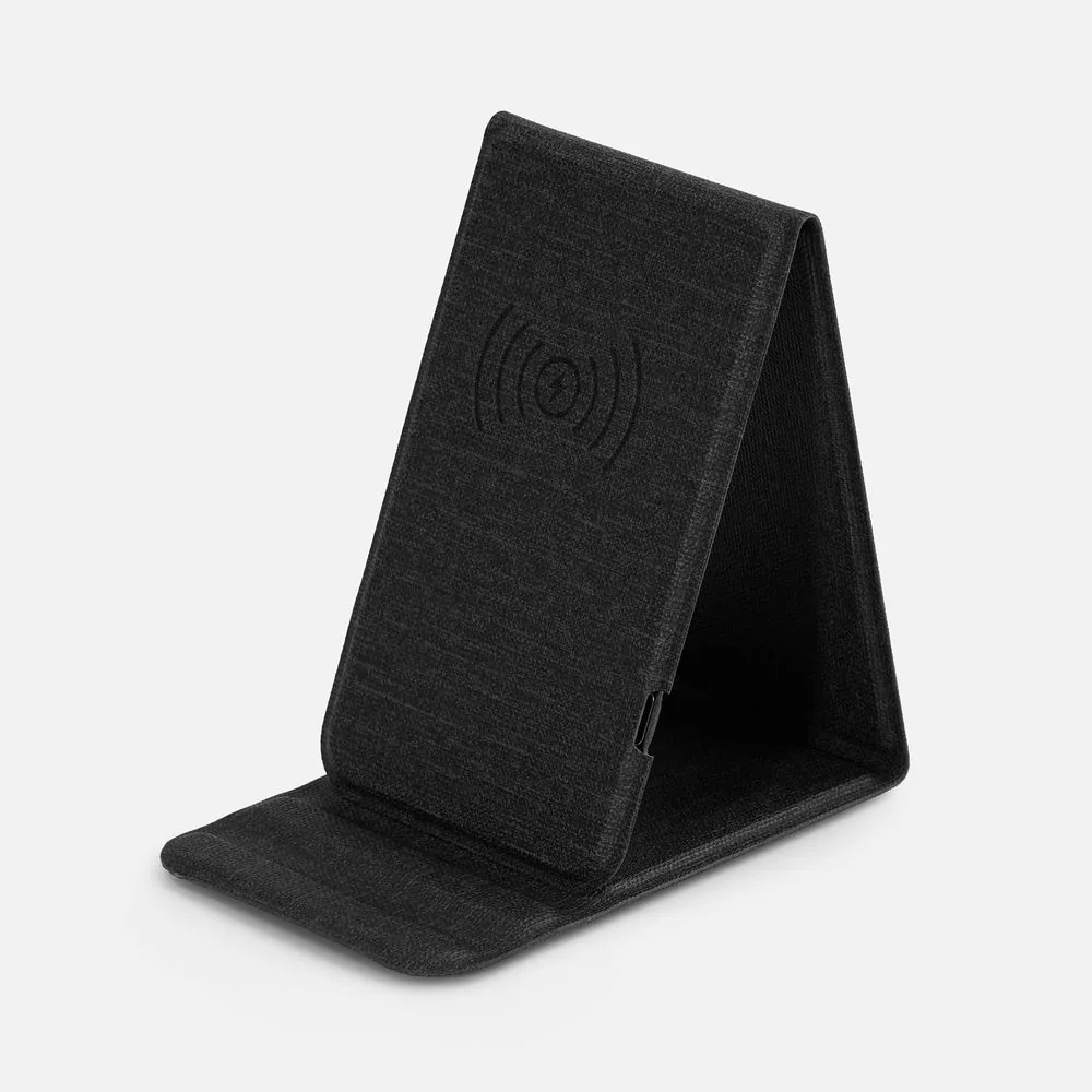 Подставка для смартфона с беспроводной зарядкой Kickstand, серая фото 3