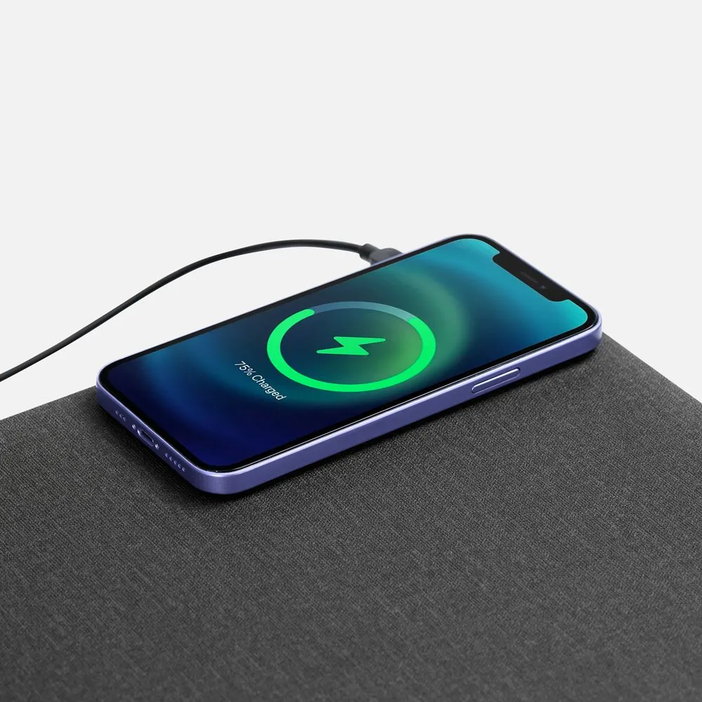 Складной стол для ноутбука с беспроводной зарядкой Kickstand Table, серый фото 8