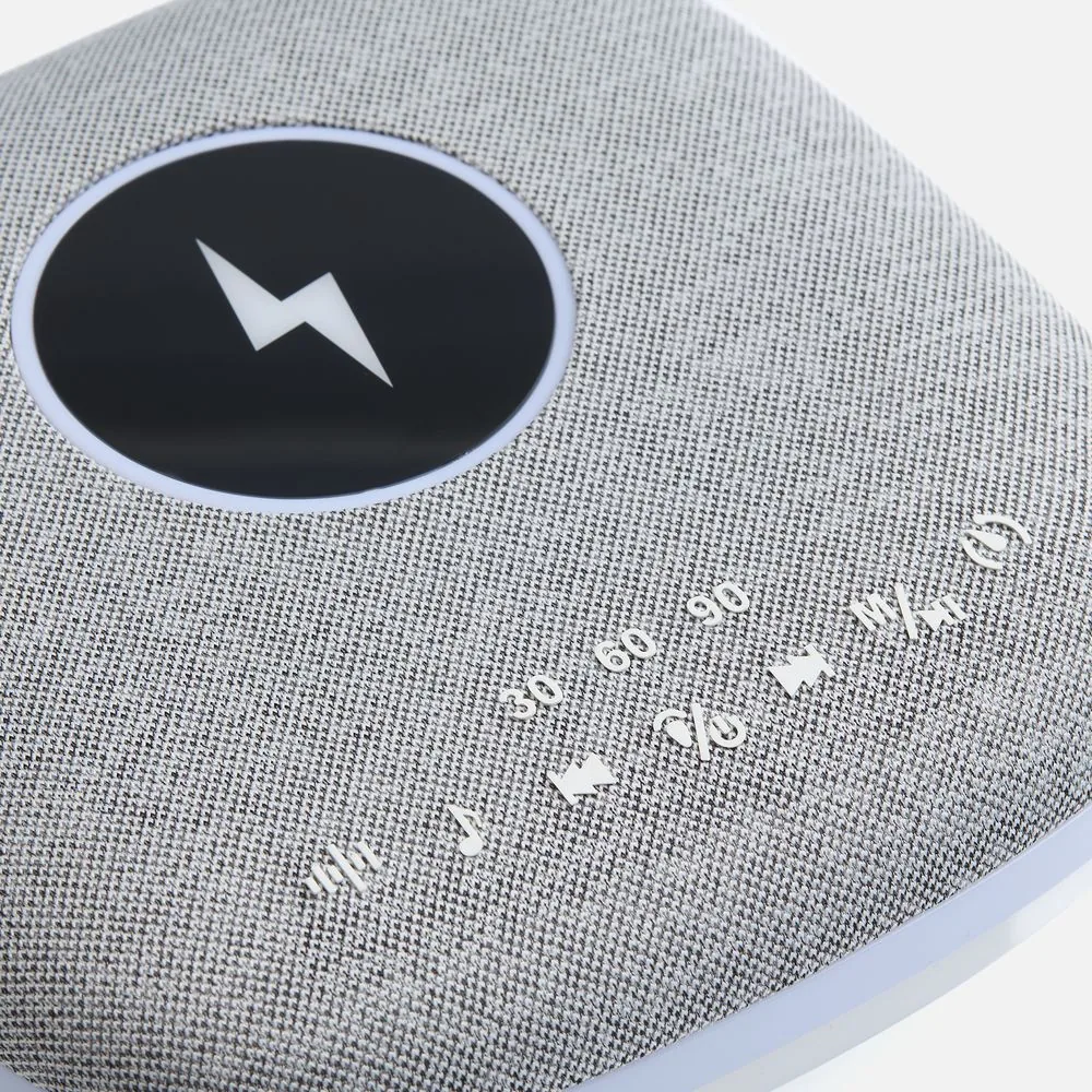 Bluetooth-колонка с беспроводной зарядкой и подсветкой Terrafonic, серая фото 7