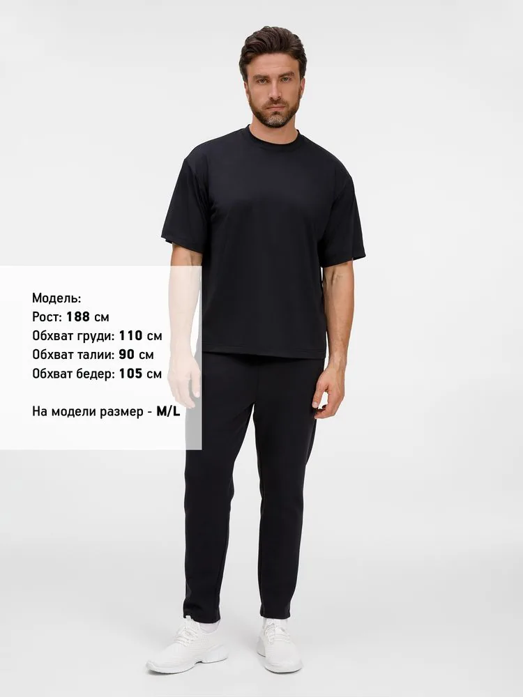 Футболка из бифлекса Morfiss, черная, размер XS/S фото 6
