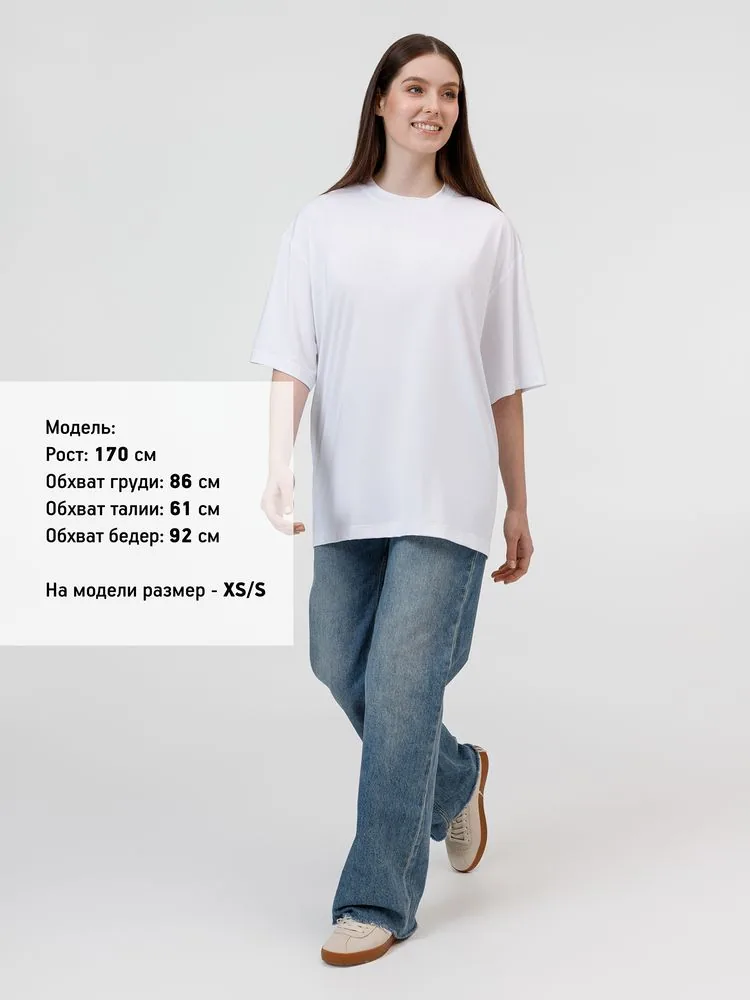 Футболка из бифлекса Morfiss, белая, размер XL/XXL фото 6