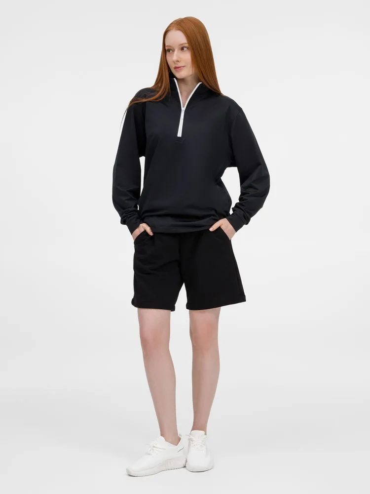 Свитшот на молнии из бифлекса Morfiss, черный, размер M/L фото 15