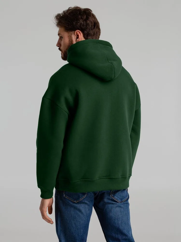 Худи Kulonga Oversize, темно-зеленое, размер 3XL/4XL фото 7