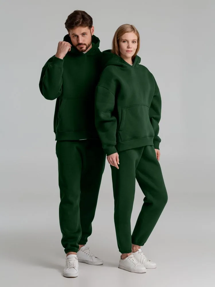 Худи Kulonga Oversize, темно-зеленое, размер 3XL/4XL фото 10