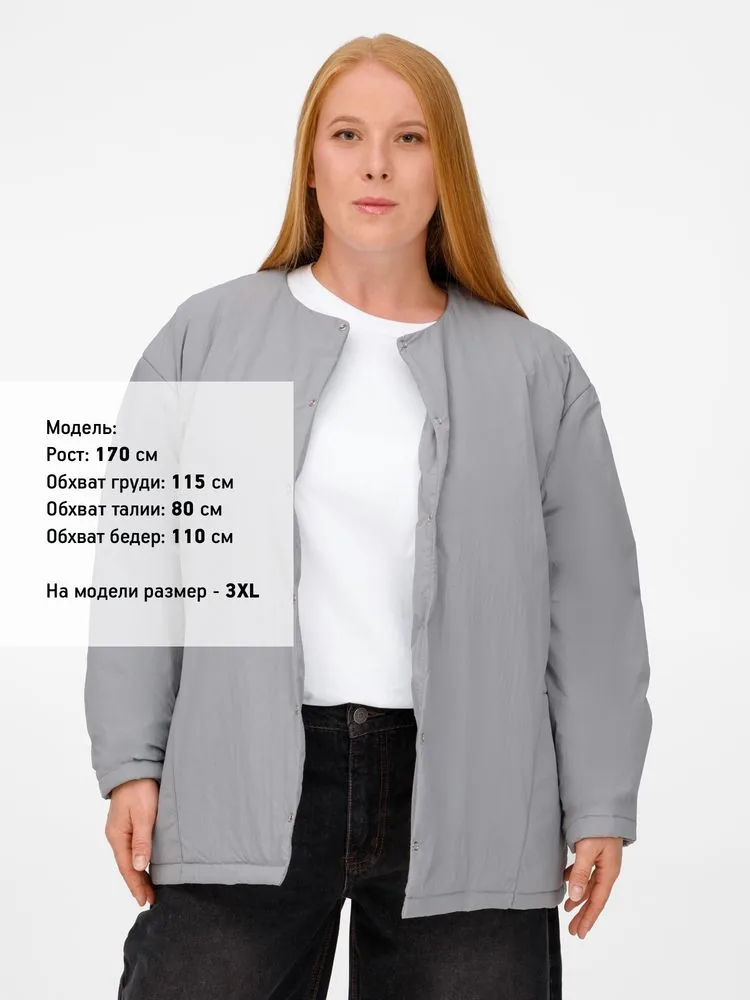 Куртка унисекс Veter, серая, размер M/L фото 17