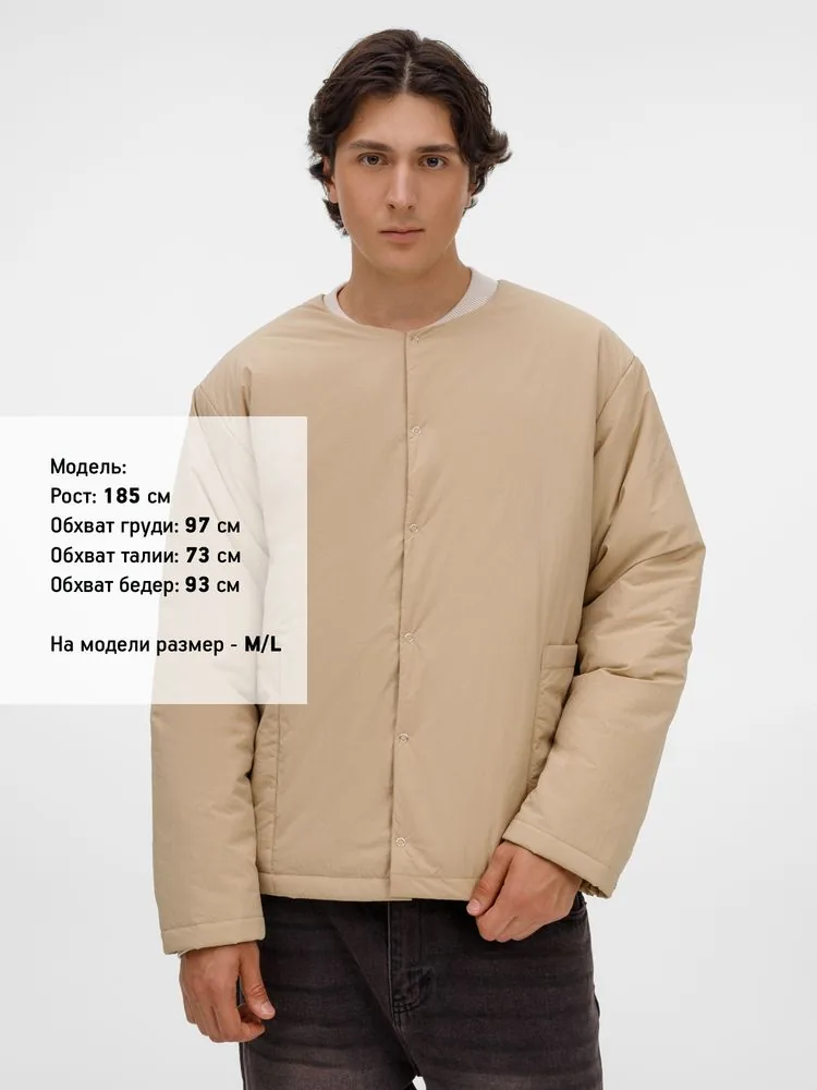 Куртка унисекс Veter, бежевая, размер 3XL/4XL фото 11