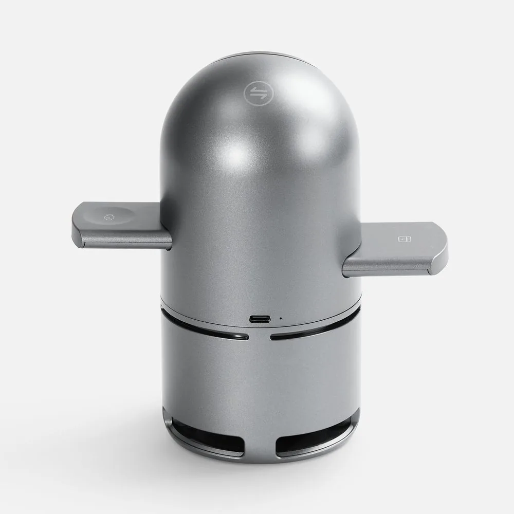 Bluetooth-колонка с беспроводной зарядкой Droid, серая фото 5