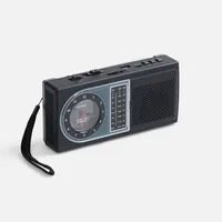 Bluetooth-колонка с радио Comradio, черная фото 2